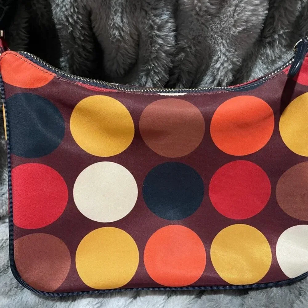 Kate Spade New York Multicolor Dot Print Nylon Shoulder Bag - Picture 6 of 7